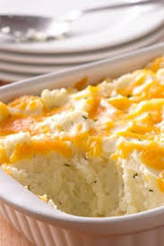 Two Cheese And Rosemary Mashed Potato Casserole Recipe Recipes Food Mashed Potato Casserole