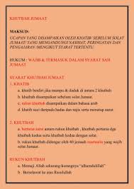 Salat rawatib ini dianjurkan untuk dilakukan agar bisa menutupi kekurangan. Nota Khutbah Jumaat Ting 2 Kssm Flip Ebook Pages 1 4 Anyflip Anyflip