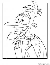 Click on the print button and the phineas and ferb coloring page will automatically get printed. Dr Doofenshmirtz Phineas And Ferb Coloring Pages Printable Coloring Pages For Kids Disney Coloring Pages Free Kids Coloring Pages Cartoon Coloring Pages