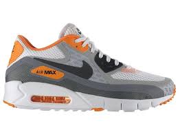 Nike Air Max 90 Breathe White Black Wolf Grey Orange Sneakernews Com Nike Air Max Running Shoes For Men Nike