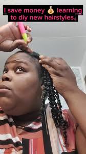 I saved money 💰 learning to diy my new hairstyle. #crochethairstyles ...