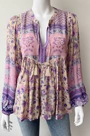 Spell The Gypsy Collective Portobello Road Blouse Lavender Garmentory