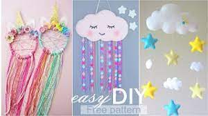 Looking for diy kids crafts your kids can make in under an hour? Diy Room Decor Easy Crafts Sute Cloud For Kids Room Wall Decoration Diy Room Decor For Kids Youtube
