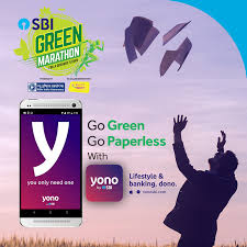 Sbigreenmarathon Small Steps Go A Long Way Opt For Paperless Banking Transactions With Yono By Sbi To Download The Ap Green Initiatives Go Green Paperless
