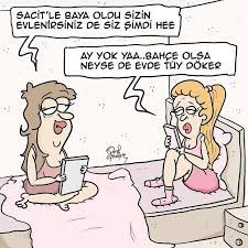 kizlarin muhabbeti karikaturu seref efendiler karikaturname karikatur karikatur kitabi komik