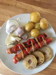 Plates served with salad or vegetable and your choice of swedish sampler. My Parents Leftover Dinner Featuring Swedish Herring And Sausage Shittyfoodporn