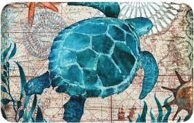 3d deep sea turtle o893 animal non slip rug mat elegant photo carpet fay. Amazon Com Uphome Sea Theme Foam Bath Mat Blue Turtle Rubber Non Slip Bathroom Rugs Flannel Coastal Navigation Map Bath Rug For Shower Floors Summer Ocean Life Bathroom Decorations 16x24 Home Kitchen