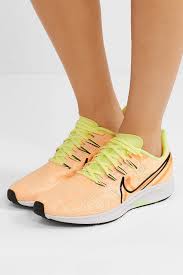 Nike Air Zoom Pegasus 36 Premium Rise Flyknit Sneakers Crimson Tint Luminous Green Orange Trance The Urge Us Nike Air Zoom Pegasus Nike Air Zoom Blush Sneakers