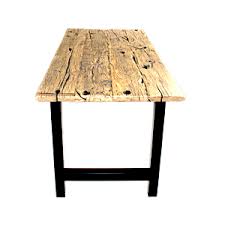 Trail brown restore end table wood top. Recycled Oak Tables From Wagon Sleepers