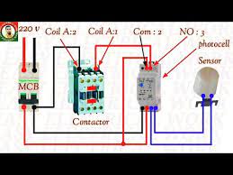 Видео how does a contactor work. Photocell Wiring Diagram How To Wiring Photocell With Magnetic Contactor Connection In Hindi Urdu Youtube