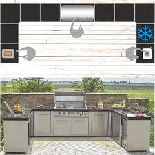Shop at qubox for 1000's of great deals on a huge range of garden furniture, bbqs & outdoor living products. Mont Alpi Outdoor Kitchen Bbq 11pc Outdoor Kitchen Bbq 6 Burner Bbq With Sink Fridge Sear Birstall