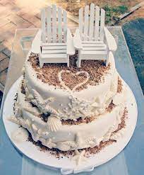 31 Unique And Chic Wedding Cake Designs Modwedding Beach Theme Wedding Cakes Summer Wedding Cakes Themed Wedding Cakes