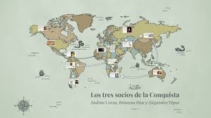 La conquista y colonización del territorio de venezuela por los europeos comenzó durante el tercer viaje de cristóbal colón a américa, cuando llegó a la costa oriental del país el 2 de agosto de 1498. Los Tres Socios De La Conquista By Brianna Rios