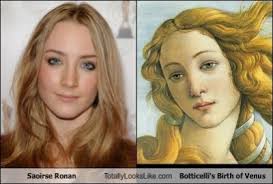 Saoirse Ronan//Botticelli's Birth of Venus I am fangirling a little too  much right now
