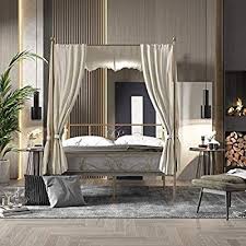 Our bed frames and foundations support your mattress the right way and provide ample storage. Amazon Com Weehom Queen Size Metal Canopy Bed Frame No Box Spring Needed Support Mattress Foundation Easy Canopy Bed Frame Unique Bed Frames Metal Canopy Bed