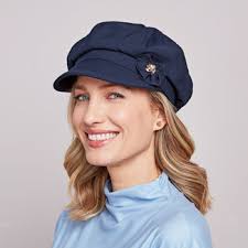 Magnet-Schal blau-geblümt