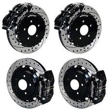 New Wilwood Disc Brake Kit 14 Front 13 Rear Drilled Custom Vans Nissan 370z Calipers