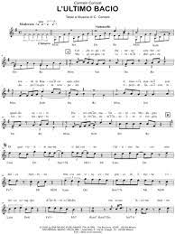Ti muovi a stento e con sguardo severo. Carmen Consoli L Ultimo Bacio Sheet Music Leadsheet In G Major Download Print Sku Mn0193616