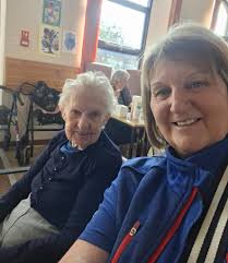 I OF OUR ABONABLE SNOWMEN⛄️ WINNERS JOAN PLUNKETT 🏆 COLLECTING HER PRIZE  TODAY TESCO EXTRA CUCKOO BRIDGE 🎉🎉🎉🎉🎉🎉🎉🎉🎉🎉🎉🎉