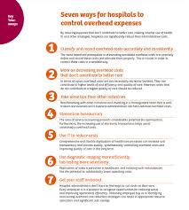 Seven Ways For Hospitals To Control Overhead Expenses