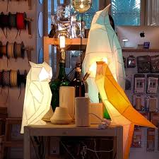 Origami Paper Lamps By Owl Paperlamps Located In Lisbon Portugal The Lamps Are Inspired By The Origami Art Of Fold Origami Art Origami Design Diy Tree Topper