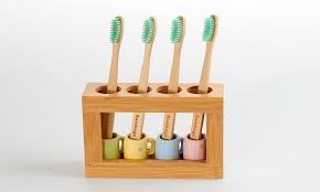 Bamboo Toothbrush Holder Brushing Teeth Bamboo Toothbrush Diy Toothbrush Holder