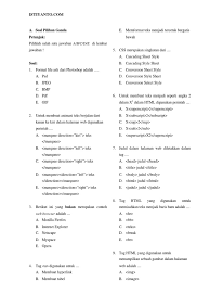 Via diminta untuk membeli 7 jenis sayuran dari pedagang yang menjual 10 jenis sayuran. Latihan Soal Photoshop Html Dan Dreamweaver