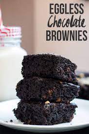 Homemade Eggless Chocolate Brownies Recipe Desserts Chocolate Brownie Recipe Baking Chocolate Recipes