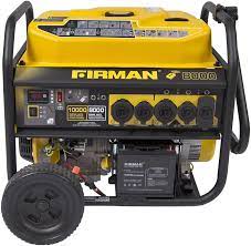 This item firman p08003 10000/8000 watt 120/240v 30/50a remote start gas portable generator carb certified, black. Firman P08003 10 000 8 000 Watt 120 240 V Gas Remote Start Generator Carb Walmart Com Walmart Com