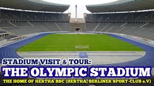 Construction of the olympic stadium began in 1934 and it was completed in 1938, with the intent to host the 1940 summer olympics, which were moved from tokyo to helsinki before being cancelled due to world war ii. Stadium Visit Tour The Olympic Stadium The Home Of Hertha Bsc Hertha Berliner Sport Club E V Youtube