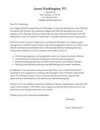 A top class physical therapy cover letter example written to help people find work. Best Physical Therapist Cover Letter Examples Livecareer