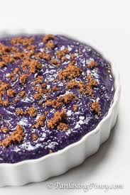 Ube Kalamay Is A Type Of Filipino Kakanin Also Referred To As Rice Cake It Made From Grated Purple Yam Which Is Filippijnse Recepten Recepten Filippijnen