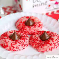 Send cookies, brownies & gourmet desserts from cheryl's cookies®, for any occasion! Strawberry Chocolate Kiss Cookies Kiss Cookies Cake Mix Cookie Recipes Kisses Chocolate