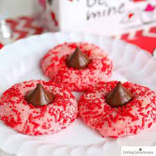 Hershey kiss cookiesdinner then dessert. Strawberry Chocolate Kiss Cookies Kiss Cookies Kisses Chocolate Hershey Kiss Cookies