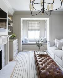 Enhance your home with a tasteful upholstered bench or settee to create additional comfort and storage in your entryway and living room. Living Room Nook With Built In Window Seat Transitional Living Room