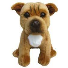 Staffordshire Bull Terrier Red Dog Plush Toy 12 30cm Faithful Friends In 2021 Plush Dog Staffordshire Bull Terrier Bull Terrier
