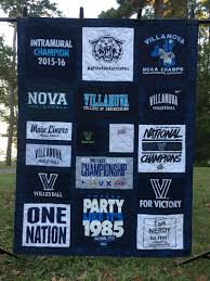 Villanova College T Shirt Quilt College Shirt Quilt Shirt Quilt College T Shirts