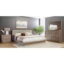 White Washed Modern Rustic 6 Piece King Bedroom Set Renewal Dormitorio Interior Dormitorios Camas