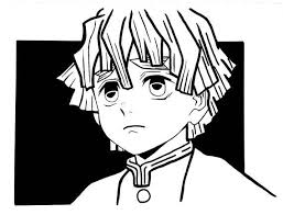 Anime Aesthetic Wallpaper Demon Slayer Black And White Demon Slayer Art Print Zenitsu Art Print Anime Art Print In 2020 Anime Art Beautiful Anime Art Black Paper Drawing