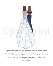 Custom Mother Of The Bride Drawing In 2020 Mother Of The Bride Mother Of Bride Gifts Wedding Remembrance