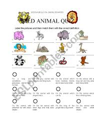 To this day, he is studied in classes all over the world and is an example to people wanting to become future generals. Wild Animal Quiz Esl Worksheet By Cagreis