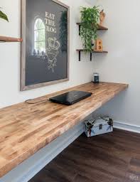 Diy Floating Desk The Navage Patch Floating Desk Diy Wood Desk Diy Office Desk