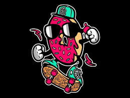 Even though the main intention was to bring that street style to your content, the importance of font functionality… Halaman Download Donut Skater Graphic T Shirt Design Buy T Shirt Designs Graf