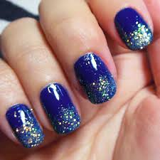 Cute blue ombre nails, glitter nails, and light blue nails design. 18 Creative Blue Nail Art Designs World Inside Pictures