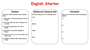 English exam for 2015 (mid year 5) by siti farah idayu 10633 views. English Starter Activities Year 5 6 Teaching Resources