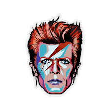 Rebel Rebel David Bowie Portret Kiss-cut Stickers
