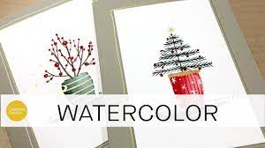 Maybe you would like to learn more about one of these? Watercolor Easy Christmas Cards Youtube