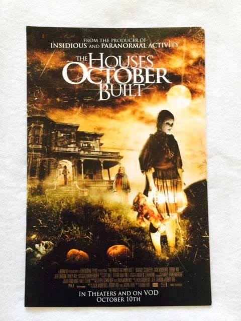 THE HOUSES OCTOBER BUILT 11"x17" Original Promo Movie Poster 2014 MINT  Halloween | eBay