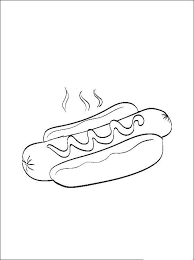 These dog coloring sheets will familiarize your kid here is a d for dog coloring sheet for your preschoolers. Online Coloring Pages Coloring Page Hot Dog The Food Coloring Pages For Kids