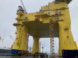 Safety walk at the Dolwin Epsilon platform in Haugesund. Impressive…